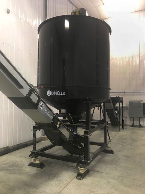Image of USC scale/weight hopper inside facility